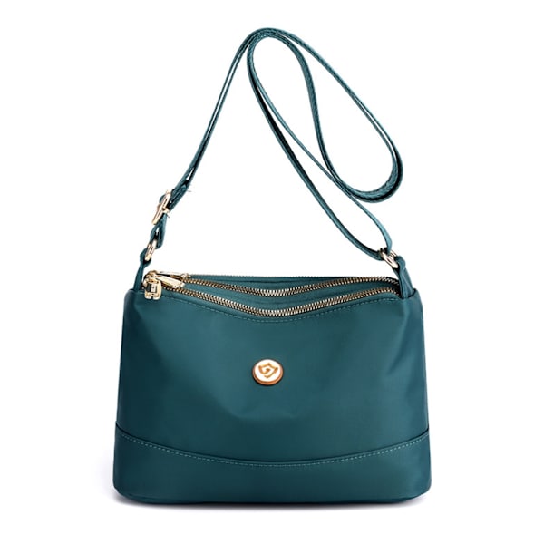 Dame Nylon Skuldertaske Farveblok Crossbody Taske Stor Kapacitet Messenger Tasker Kvinde Casual Håndtasker Shopping Taske