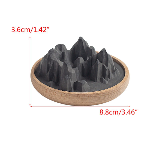 Bergsform kiselgur Dofter Diffuser Skrivbord Badrumsbänk Bordsdekoration för hem Festprydnad nyår White