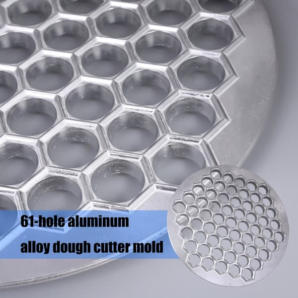 Aluminium Dumplingform 61 Hull Raviolipresse For Russisk Ukrainsk Mat