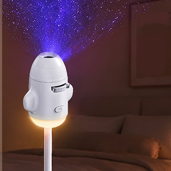 360 graders roterende planetprojektionsnatlampe Rumbelysning