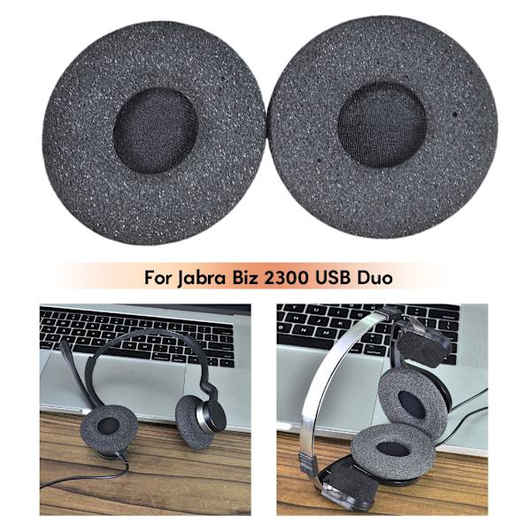 Komfort och brusreducering Tjockare öronkuddar Öronkuddar för Biz2300 USB Duo/Biz2300QD Headset Öronkuddar Öronkuddar