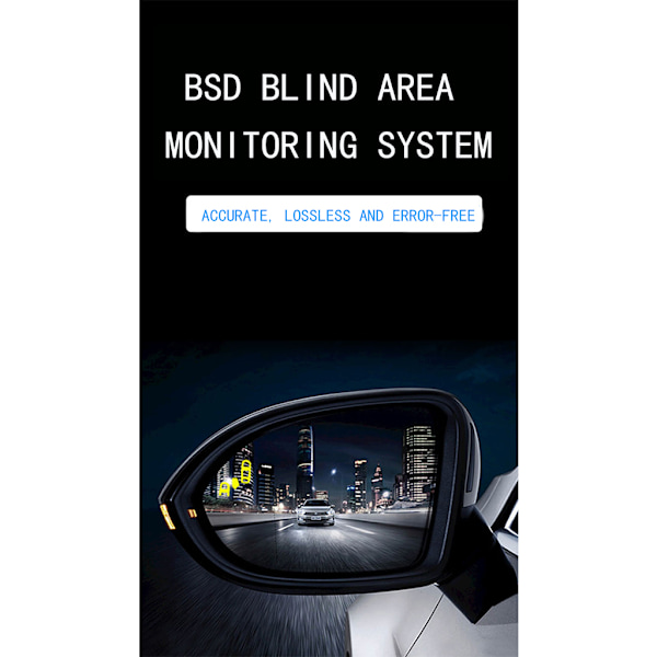 Döda Vinkeln Detektering Auto Säkerhetsövervakningssystem BSD Varning