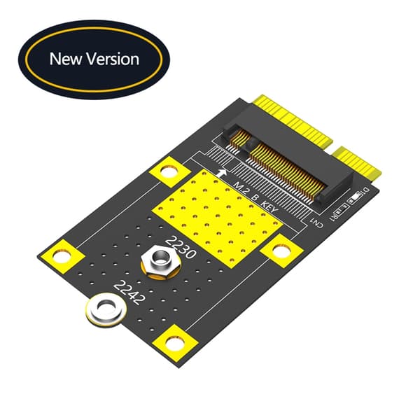 MSATA til M.2 Key B Adapter til 2230/2242 SSD'er Kort M.2 B Key til mSATA