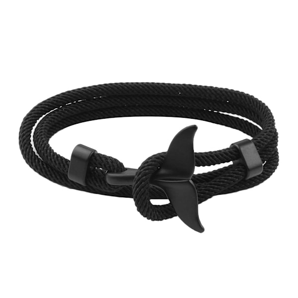 Unisex Sommer Håndlavet Hvalhale Viking Reb Snøre Armbånd Justerbar Strand Surfing Snøre Mode Smykker Unisex