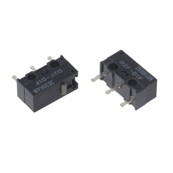 2 stk. D2F-01F Musemikrobryter Rask Respons 20M Klikk 3-Pin For G502 GPW