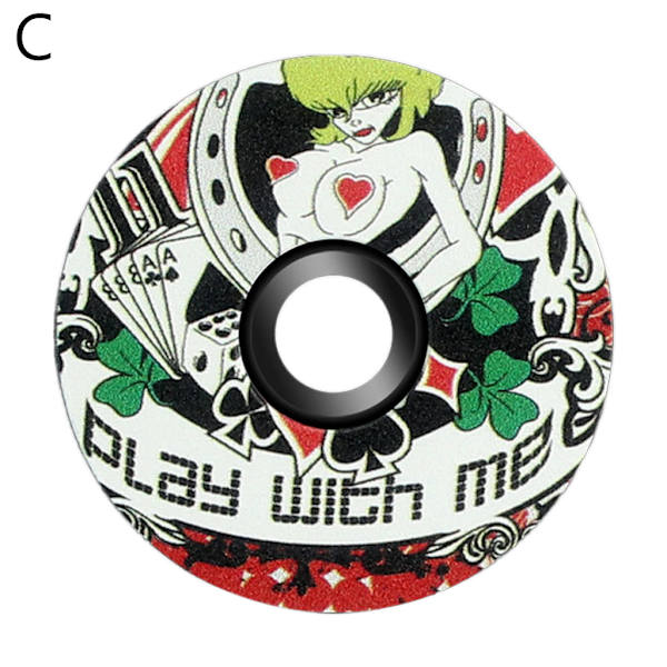 MTB Road Bike Bowl Cover Cykelstam Top Cap för 28,6 mm gaffelrör Headset Cap Cykeltillbehör C