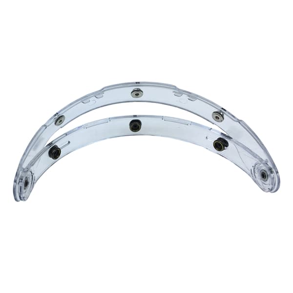 Motorcykler Sort UV-adapter Flip Up Base-tilbehør til Snaps Bubble Shield White