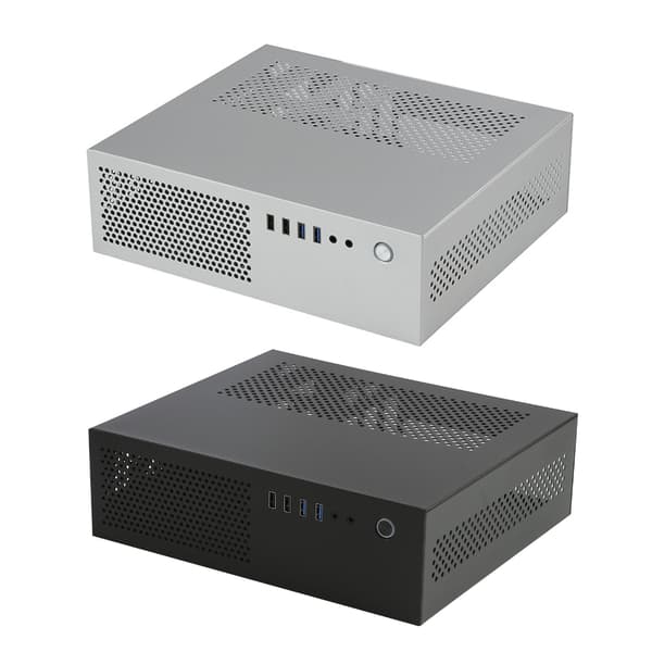 A10 Mini PC -kotelo MATX-kotelo HTPC PC-kotelo tukee 2,5 3,5 tuuman SSD-levyä silver