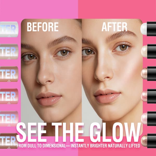 Enkel å blande highlighter konturstift for heldagsbruk og feilfri finish