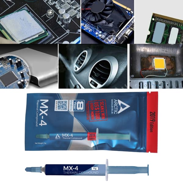 4g silikon termisk pasta for CPU GPU skriver datamaskin kjøleribbe MX-4