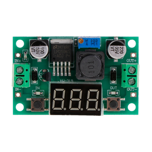 Led Voltmeter Step Down Converter Module + LM2596 DC-DC spänningsregulator