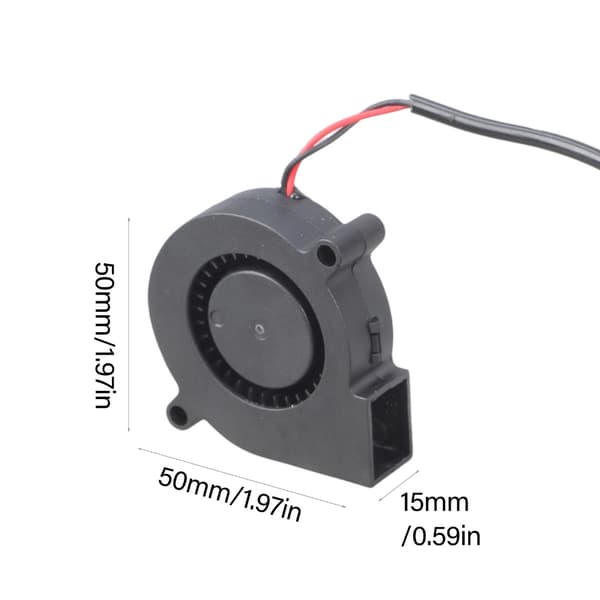 Plast 50mm Fläkt 5V USB Kylfläkt För Datorutrustning Ersättning