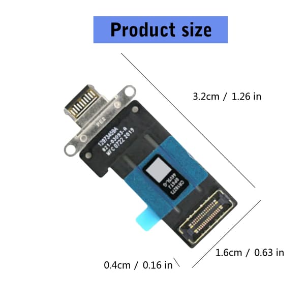 Udskiftnings USB C opladerstik til Pad Pro11in 3. 4. generation