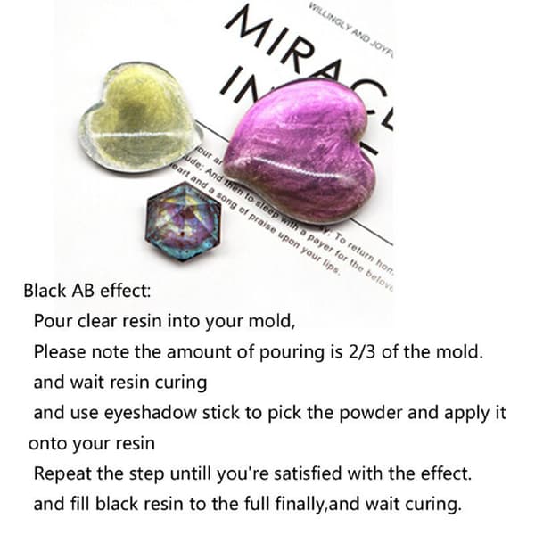 Perlepulver Pigment 9 Farver Multipurpose DIY Kunst og Håndværk Additiv