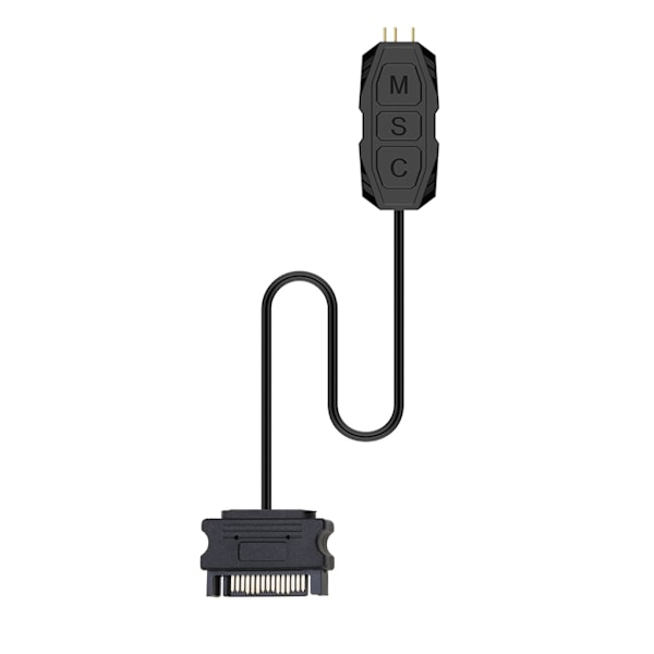 RGB Controller Kabel, PC 5V 12V ARGB CPU til Kabinet Blæser LED Lys Strip Lampe Bar Vandkøling AURA Kontrol, Sata/Molex Strøm