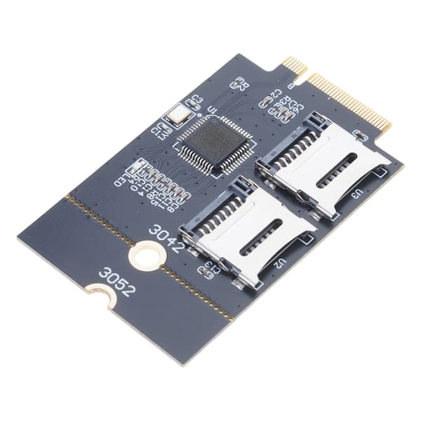 Dobbeltkort til NGFF M.2 Key B Adapter (Understøtter USB-bus, ikke bus)