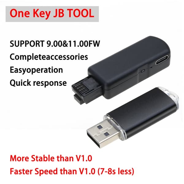 Spelkabel Typ C Kabelset USB-adapter för P4 Spelkonsol FW 9.0-11.0 System