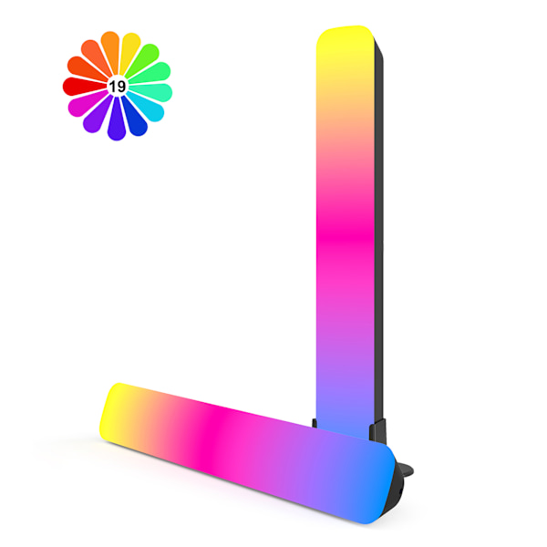 2 stycken för Creative Atmosphere Light Musiksensorljus RGB Röstaktiverad Pickup Rhythm Light för rekreationsplats