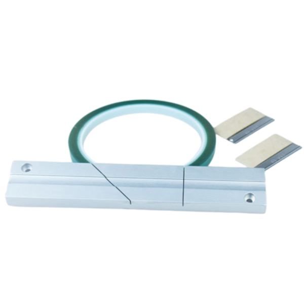 Reparationskit för magnetband, skarvblock med skarvtejp, passar REVOX STUDER aluminium skarvblock