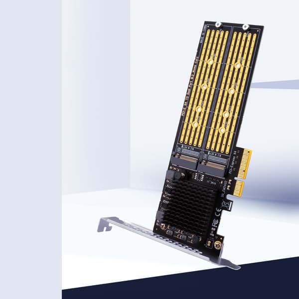 Dobbelt PCI X4 Controller Internt Udvidelseskort PCI-E til for M.2 NVME Adapter