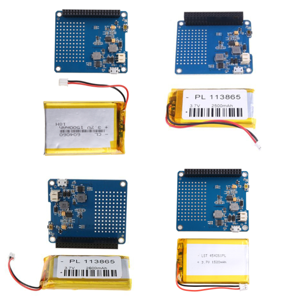 UPS HAT Board Module 2500mAh litiumbatteri för Raspberry Pi 3 Model B/Pi 2B/B+/A+