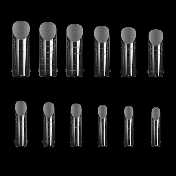 Poly-Extension Gel Dual Nail Forms-Poly-Nail Gel Forms 120st Nagelförlängningstips Set Akryl False Nails Manicure Tool