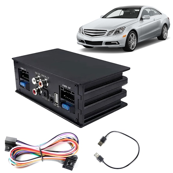 4x50W Signalprocessor med 16-stiftskabel Bilförstärkare