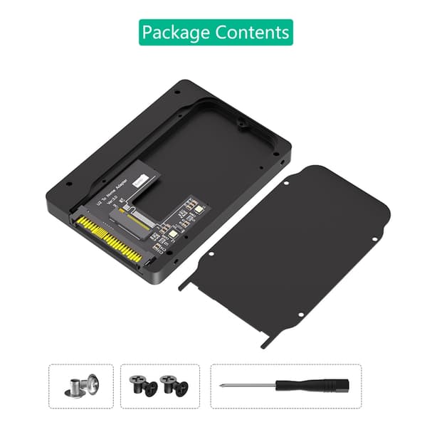 Datamaskinadapterkortboks for U.2 SFF 8639 til NVMe-kabinett