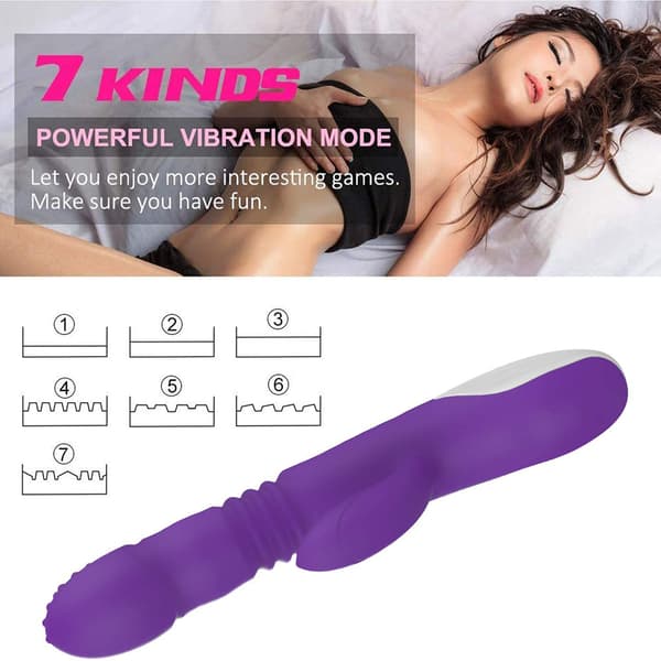 Kvinner Vibrator Vanntett - Kraftigste Vibrator for Kvinner - 7-frekvens USB