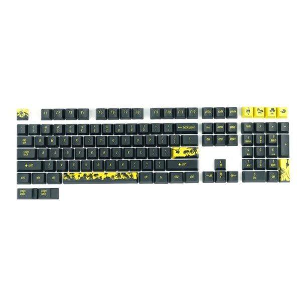 108 Tangenter Mono Lång Svans Keycap OEM Profil Dye Sublimation PBT Keycaps För Mekaniskt Tangentbord GK61 64 84 96 Layout