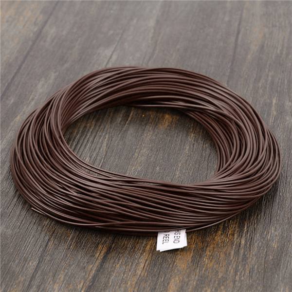 Flugfiske Snabb sjunkande lina Snabb sjunka flugfiske lina 100 FT sjunkhastighet 3IPS/6IPS fiskelina Red-brown 7