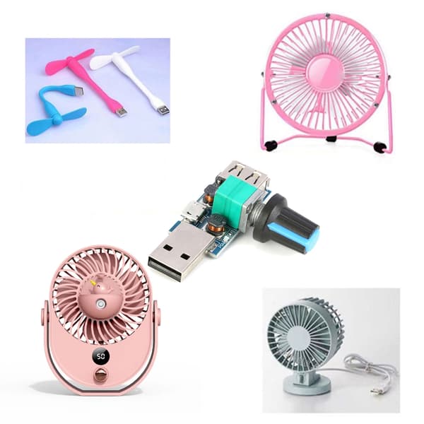 5W USB Ventilator Hastighed Trinløs Regulator Modul USB Hastighedsregulator 5V USB
