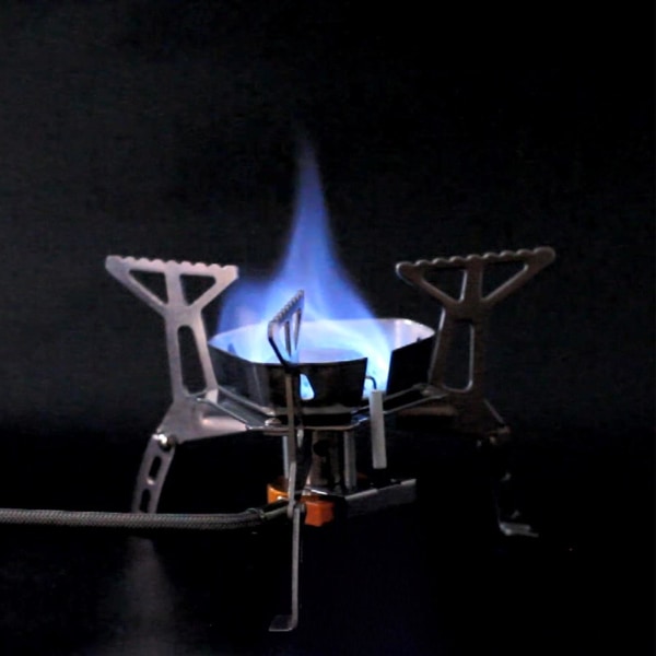 Utomhusgas för brännare Set Bärbar vindtät campingspisutrustning