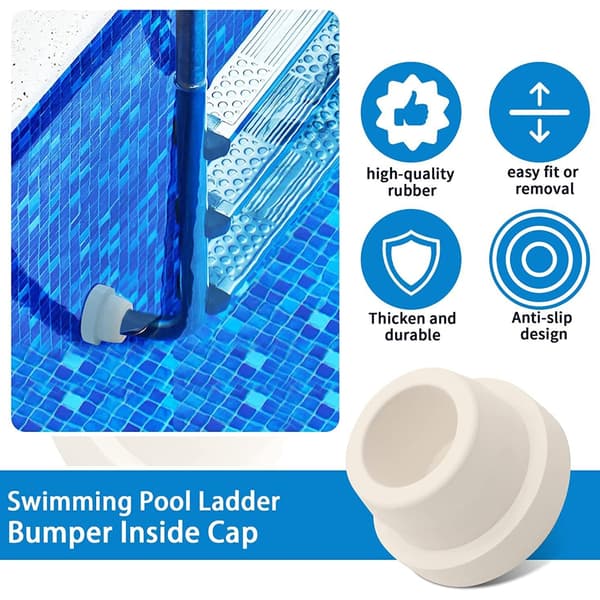 2 st poolstege gummipropp stegsäkerhetsstötfångare pool