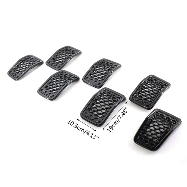 Front Grill Svart Mesh Grillinnsatser Dekseltilbehør Passer Cherokee 2019+
