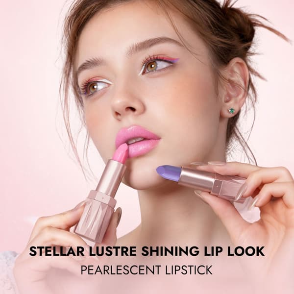 Læbefarvesæt med 6 farver til daglig makeup og aftenstyling