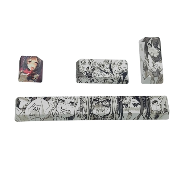 4 stk. Havkoral Keycap PBT Fem Sider Dye-Subbed Spacebar 6.25U OEM Profil Space Bar Keycap til DIY Mekanisk Tastatur