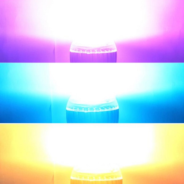 E27 LED RGB-lampa Spotlight Glödlampa 220V Bombillas LED 15W IR-fjärrkontroll