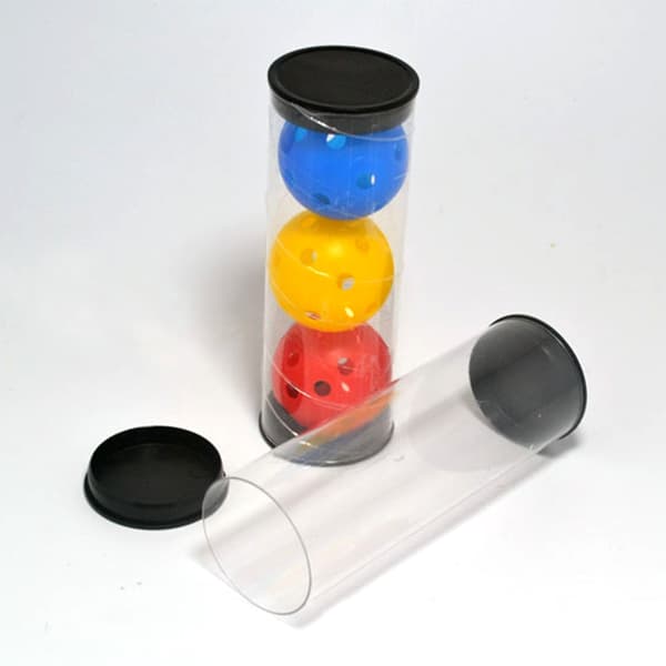 4 stk. Golfballbeholdere Displayholder Bærbar ballkasse Plastrør