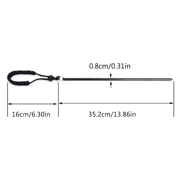Scuba Diving Pointer Rod Diving Noise Maker Hummer Stick Diving Pointer Scuba Stick Diving Pointer Diving Stick Rod Red