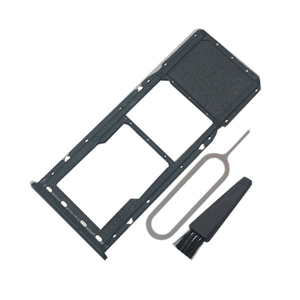 SIM-kortshållare för Galaxy A20 SM-A205U, A205U1, S205DL SIM-kortplats Smartphone SD-kortfack för enkelkort