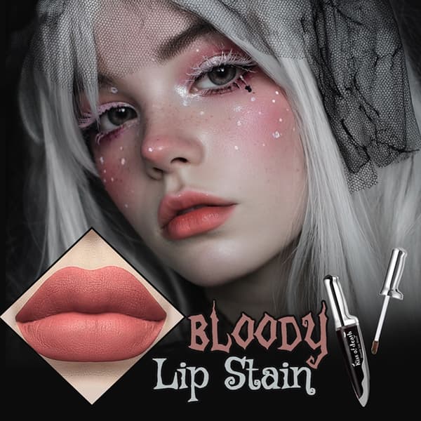 Halloween Mørk Blodig Læbestift SmudgeProof Mat Finish Til Fest Makeup 3