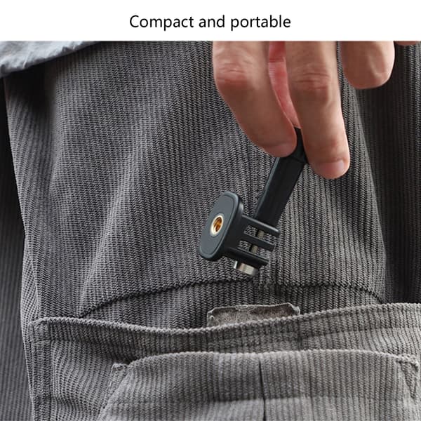 Stativadapterfester for Action 5/4/3 Pocket 3 1/4 Skrueadapter Forbedrer