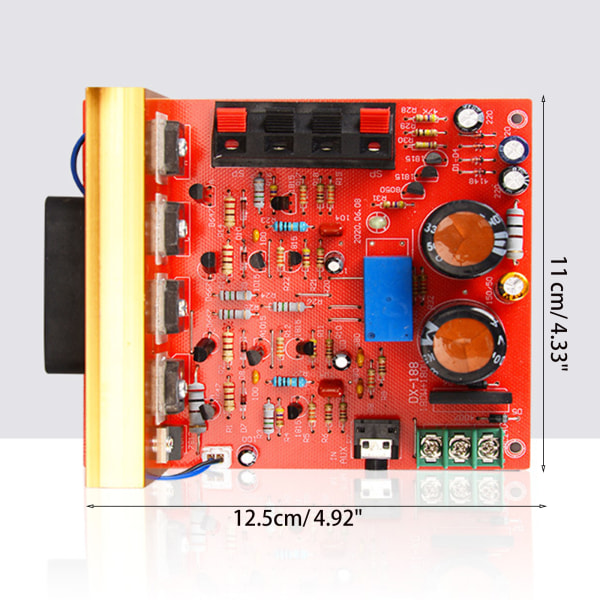DX-188 Stereo 180W power ljudkort 2.0-kanals högtalarförstärkarkortmodul för hemmabio