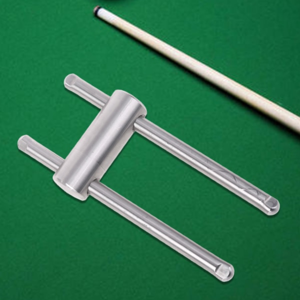 Rostfritt stål Cue Tip Press Tool Shaper för 14 mm Pool Snooker Billiard Flat