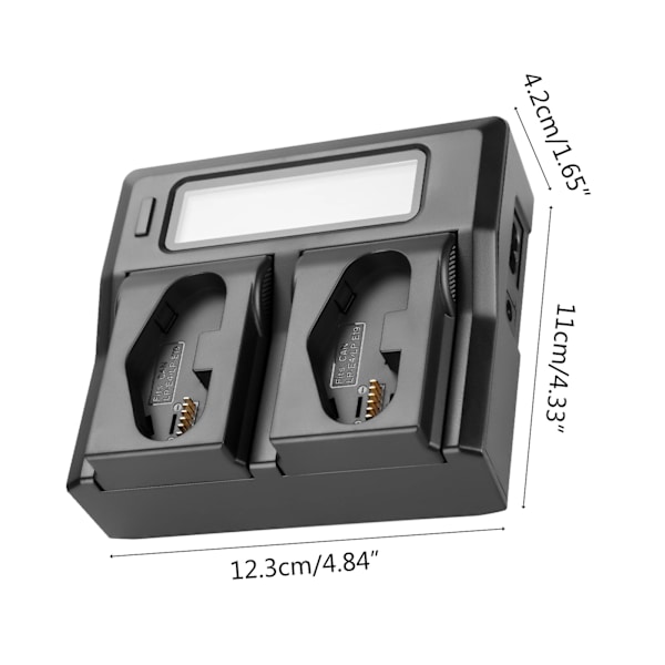 LP-E19 EU-kontakt Dubbel batteriladdare med USB -port för LP-E19 LP-E4N LP-E4 kamerabatteritillbehör