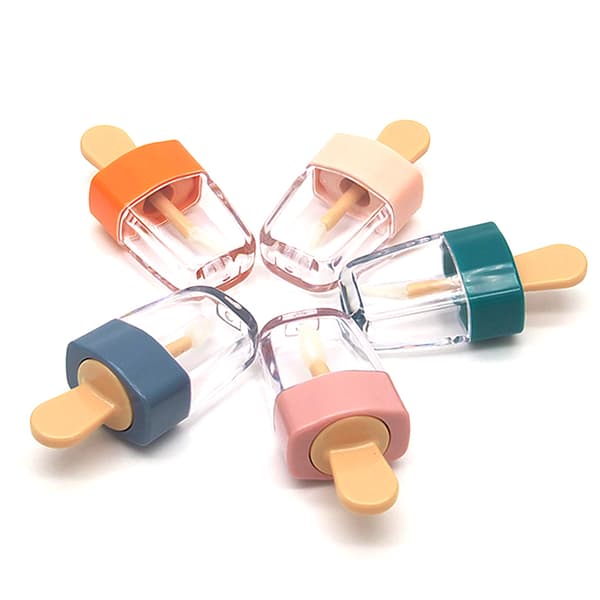 6 ml isformet transparent mini lipgloss tube tom læbepomade beholder med