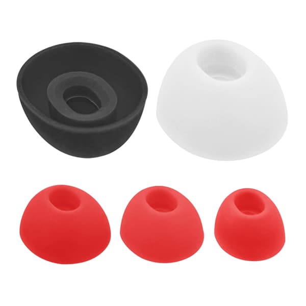 3 par ørepropper støydempende for øretelefoner ørepropper deksler in-ear plugger White