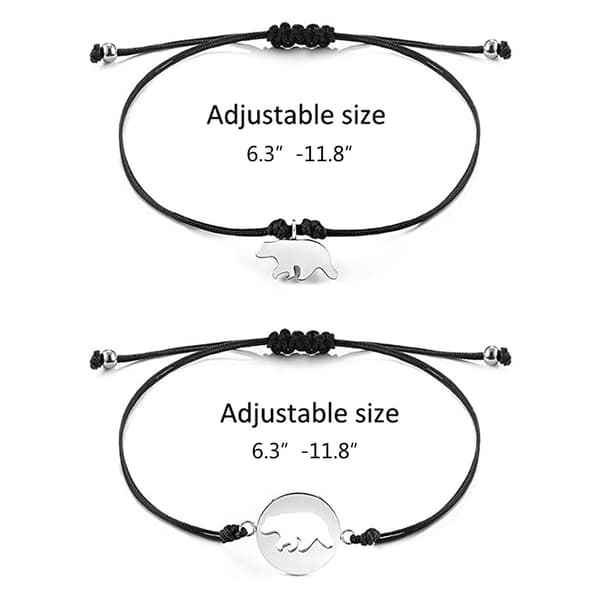 Søde bjørne-matchende armbånd gave til mor, datter, bedstemor og barnebarn