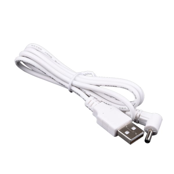 3,3 fot/1m USB hane till för DC 3,5x1,35 mm 5V power Anslutningskabel USB till för DC 5V power USB till för DC Power Ch White